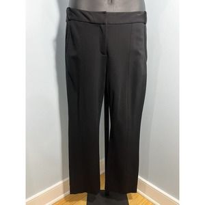 Diane Von Furstenberg Black Front Seam Pants size 10P